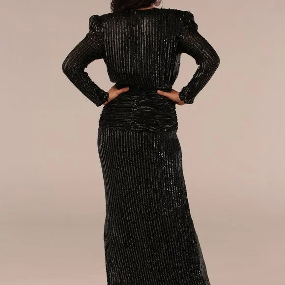 Custom Vintaged Beaded Gown - Picture 4 of 4